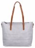 Torebka Damska Shopper Bag XL z Kosmetyczką firmy Herisson H8806 Jasno Szara